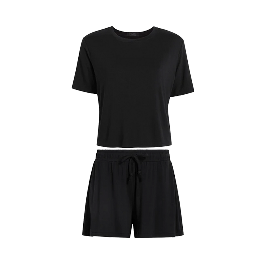 Women's Pajama Shorts Set | Black
