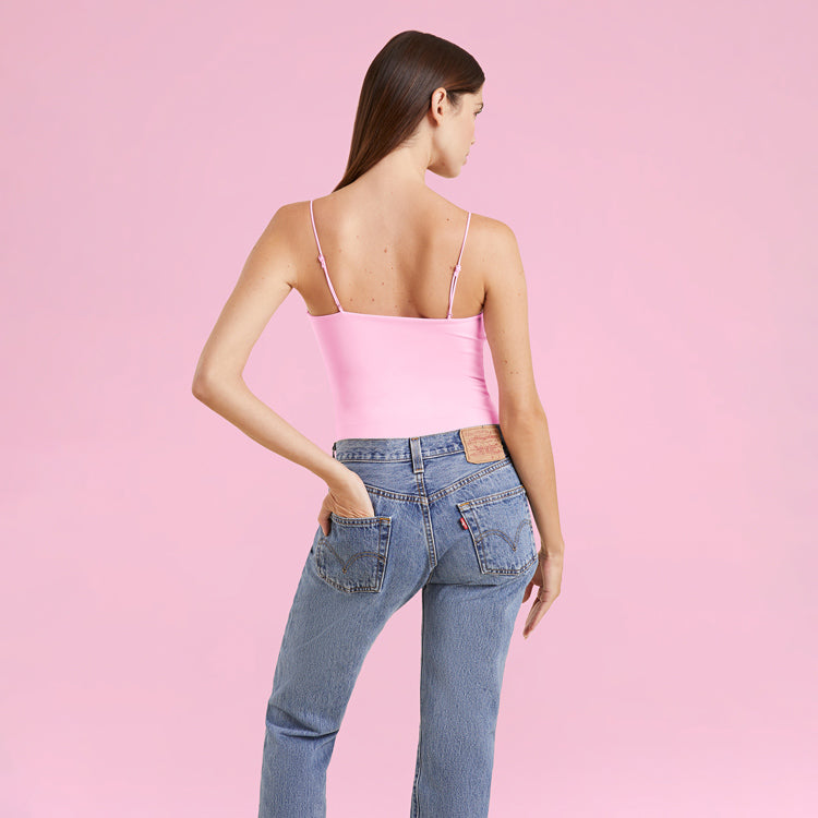 Women's Cami Bodysuit | Bubblegum Pink