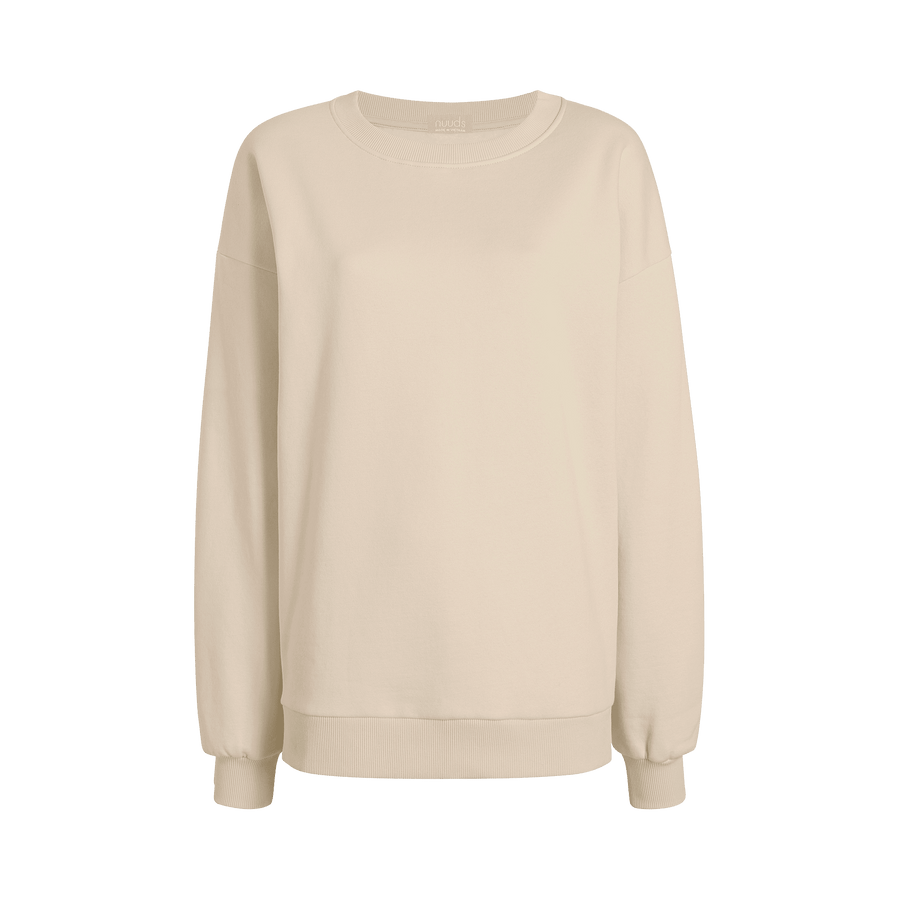 Women's Crewneck Sweatshirt - Bone - nuuds