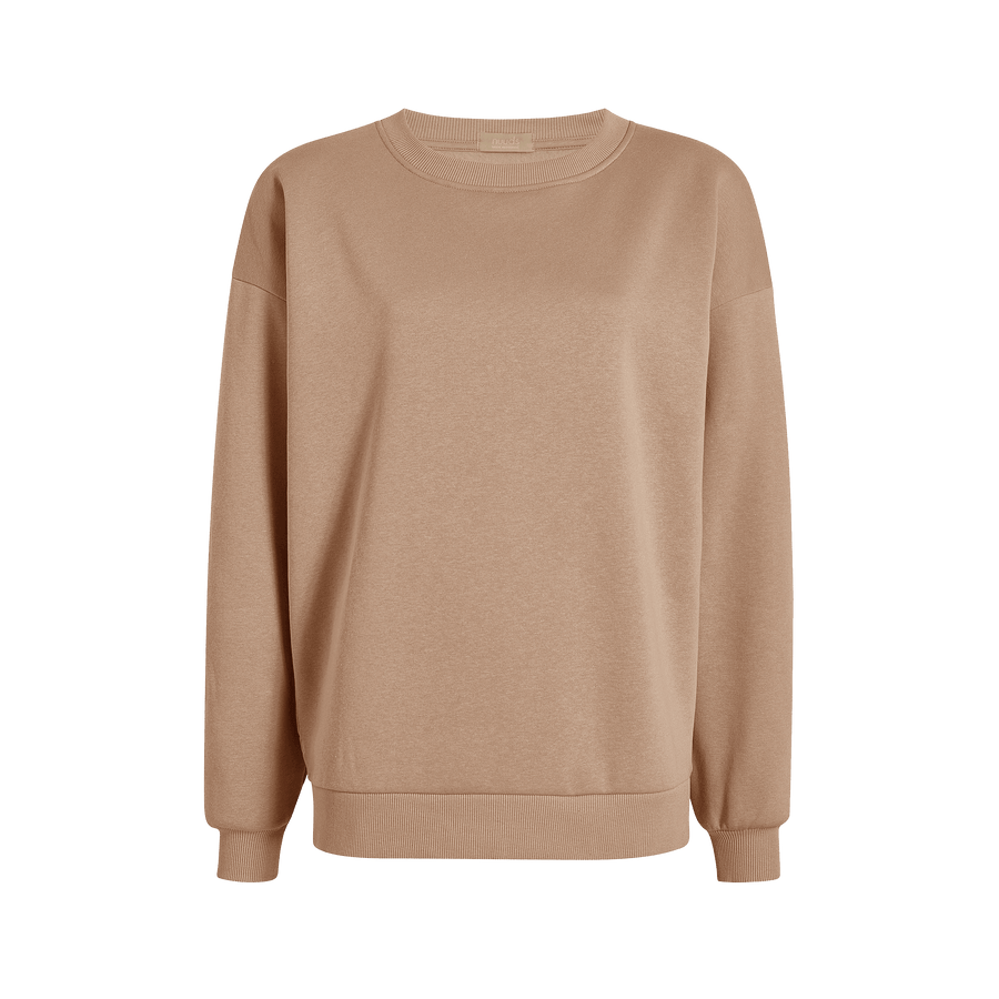 Women's Crewneck Sweatshirt - Sand - nuuds