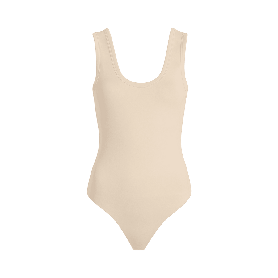 Women's Seamless Scoop Tank Bodysuit | Bone
