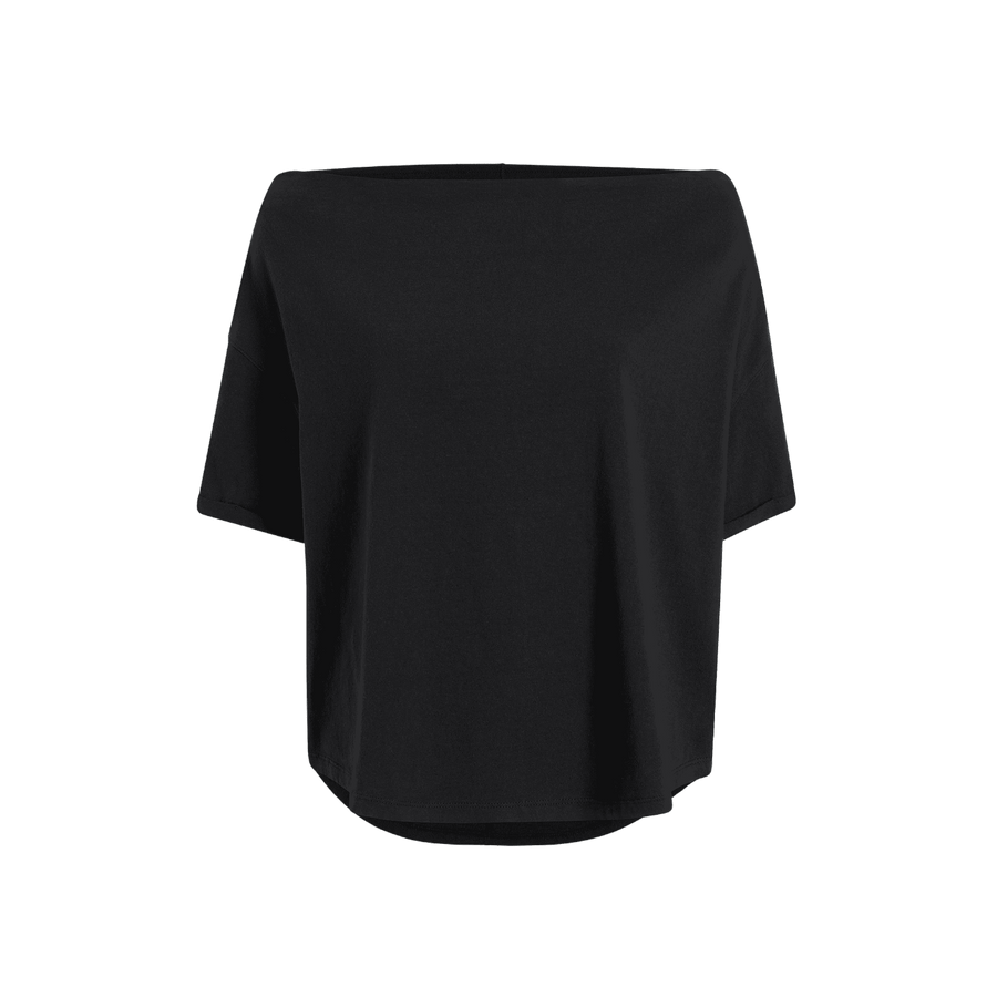 Women's Off The Shoulder T-Shirt | Black