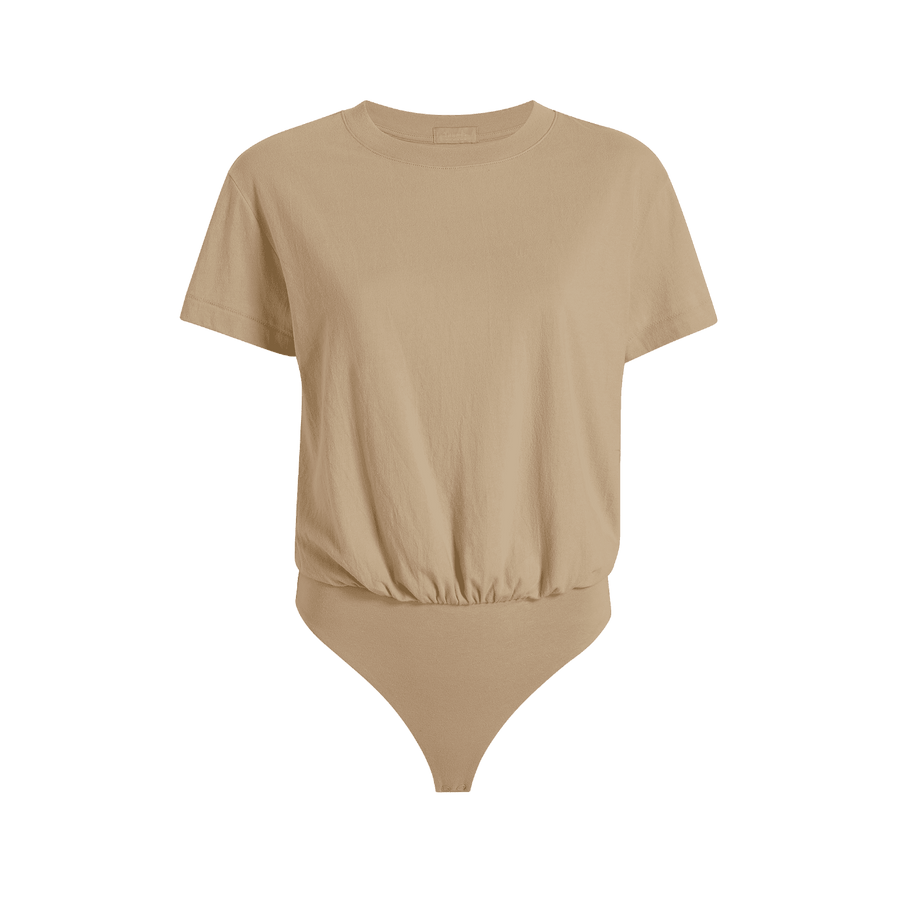 Women's Everyday T-Shirt Bodysuit - Oat