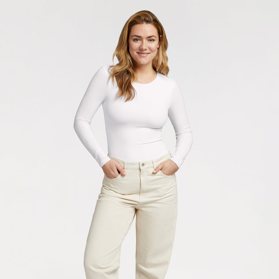 Women's Seamless Long Sleeve Shirt | White