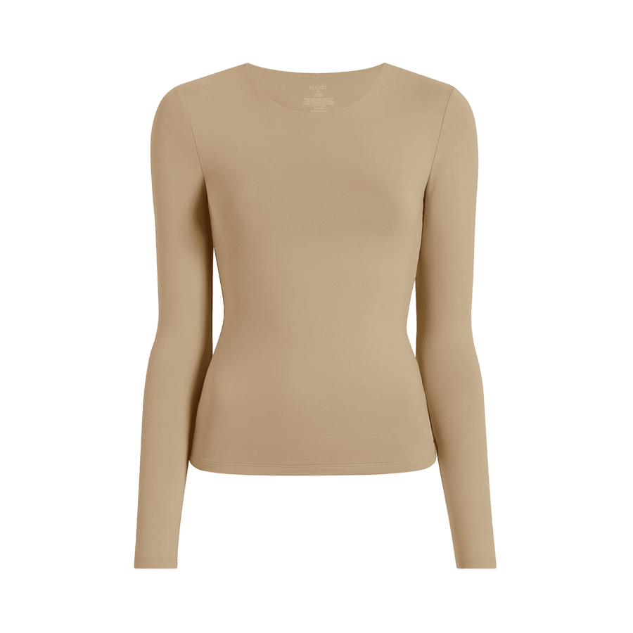 Women's Seamless Long Sleeve Shirt - Oat