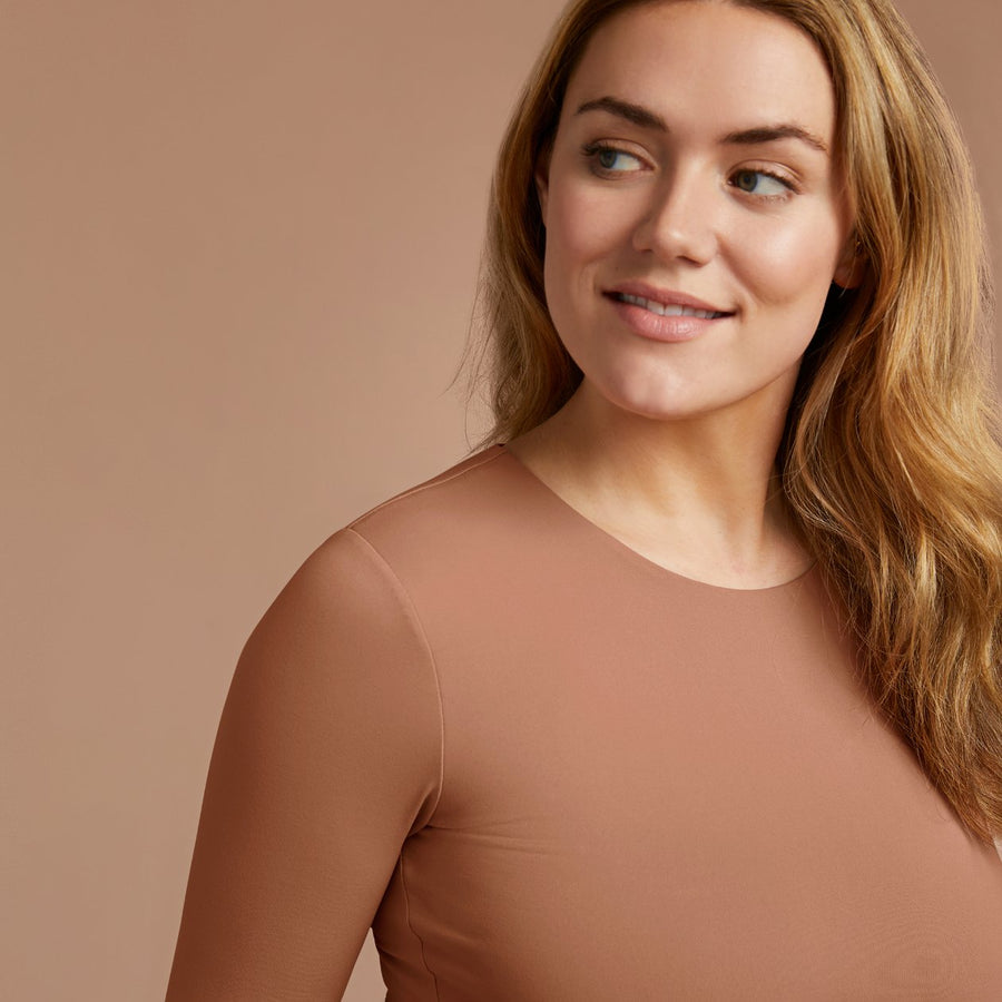 Women's Seamless Long Sleeve Shirt - Clay