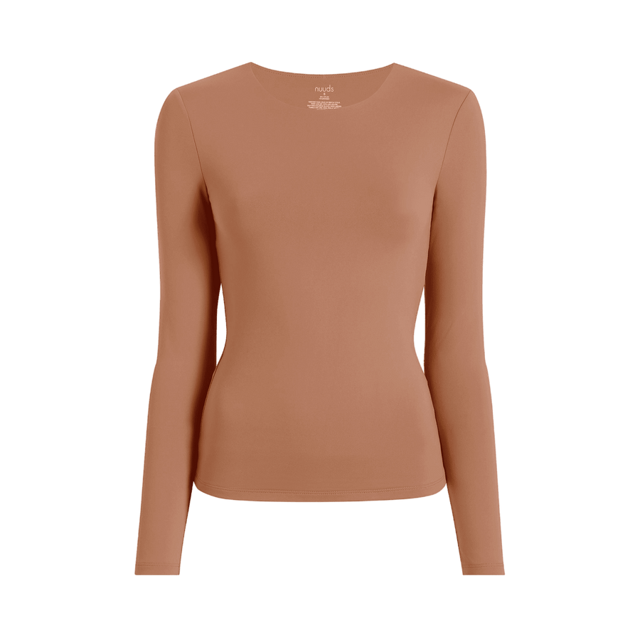 Women's Seamless Long Sleeve Shirt - Clay