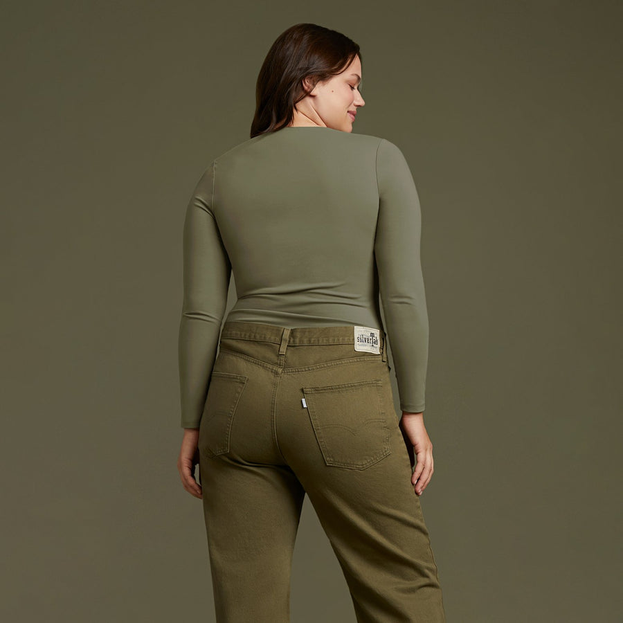 Women's Seamless Long Sleeve Shirt | Dark Olive