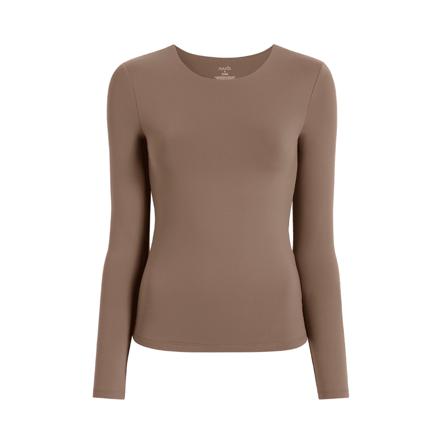 Women's Seamless Long Sleeve Shirt - Mocha